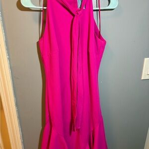 Elegant Pink Sleeveless Dress
